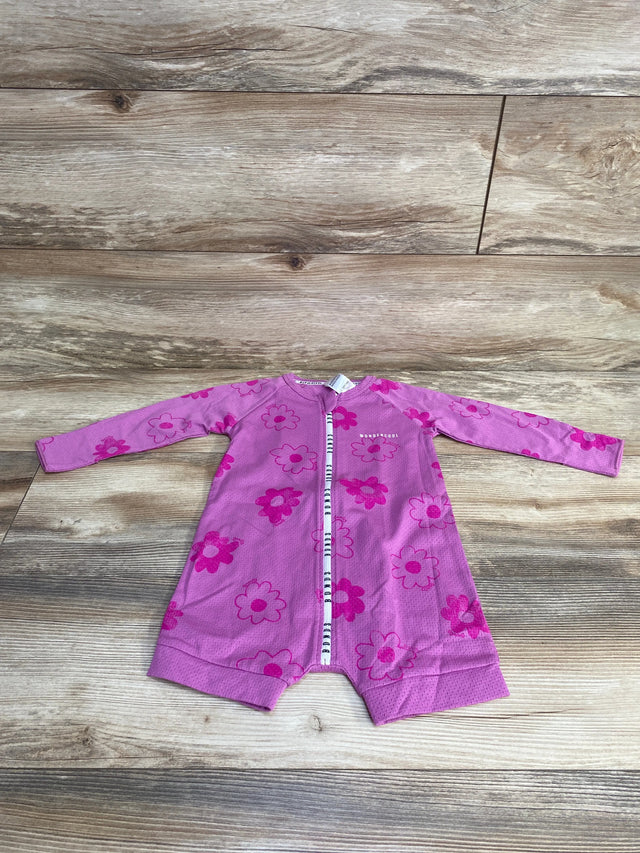NEW Bonds Floral Wondercool Wondersuit Purple sz 12-18m - Me n Mommy To Be