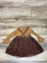 Disney Junior Minnie Mouse Shirt & Corduroy Dress Brown sz 3T