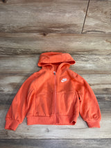 Nike Sportswear Club Fleece Full-Zip Hoodie Coral sz 3T
