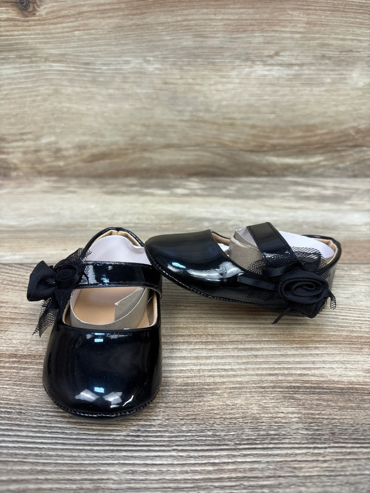 NEW SARATUTU Mary Jane Ballet Flats Black sz 2c