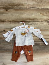 NEW Just One You 3pc My First Thanksgiving Set Grey sz Newborn