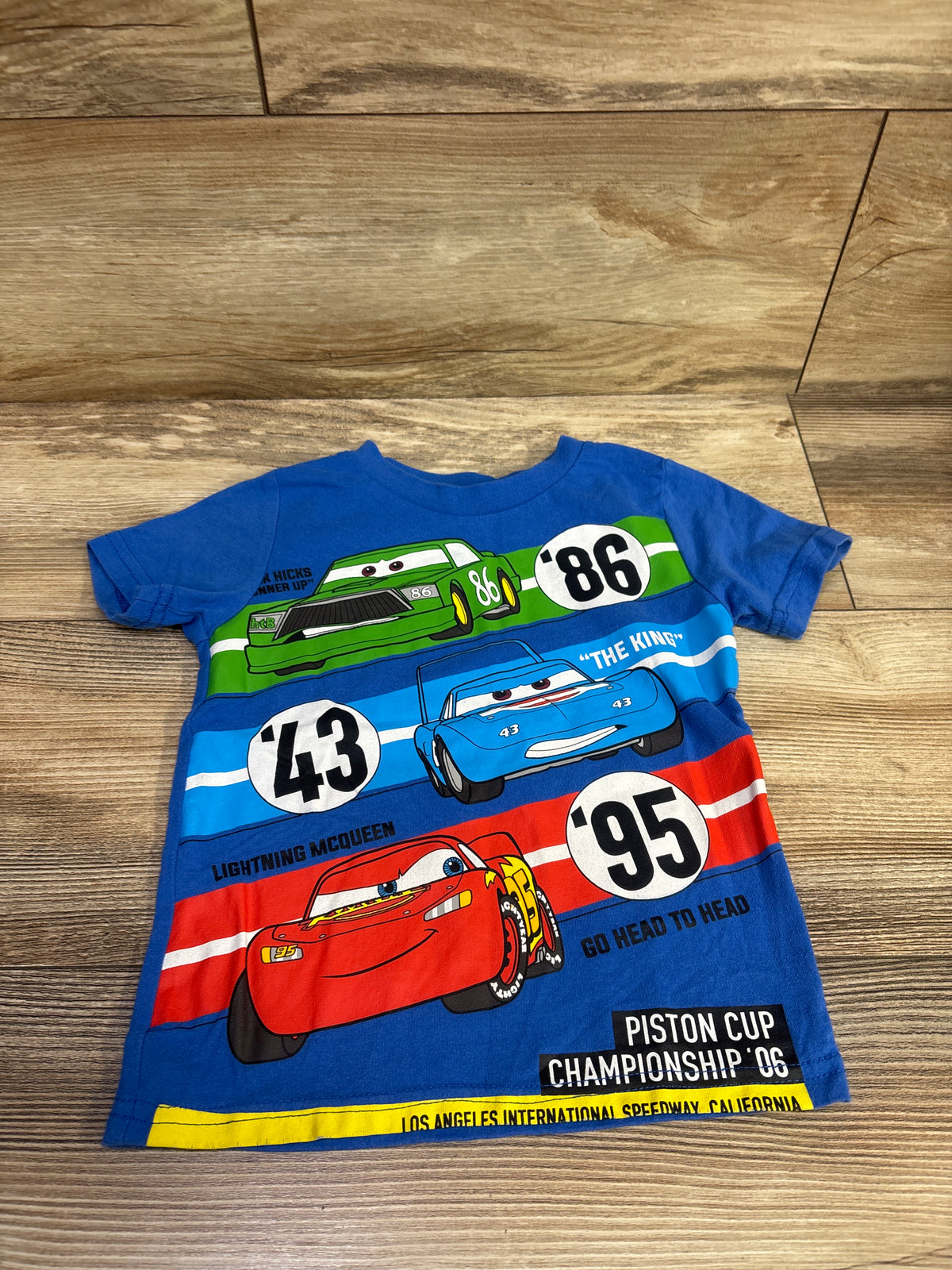Disney Pixar Cars Shirt Blue sz 2T