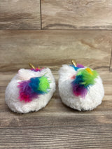Faux Fur Unicorn Slippers sz 11/12c