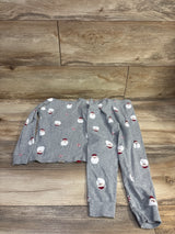 Pekkle 2pc Santa Pajama Set Grey sz 5T