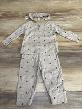 Just One You 3pc Polka Dot Henley Shirt Taupe sz 6m