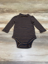 Baby Gap Turtle Neck Striped Bodysuit Brown sz 6-12m