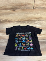 My Dinosaur Alphabet Shirt Black sz 2T
