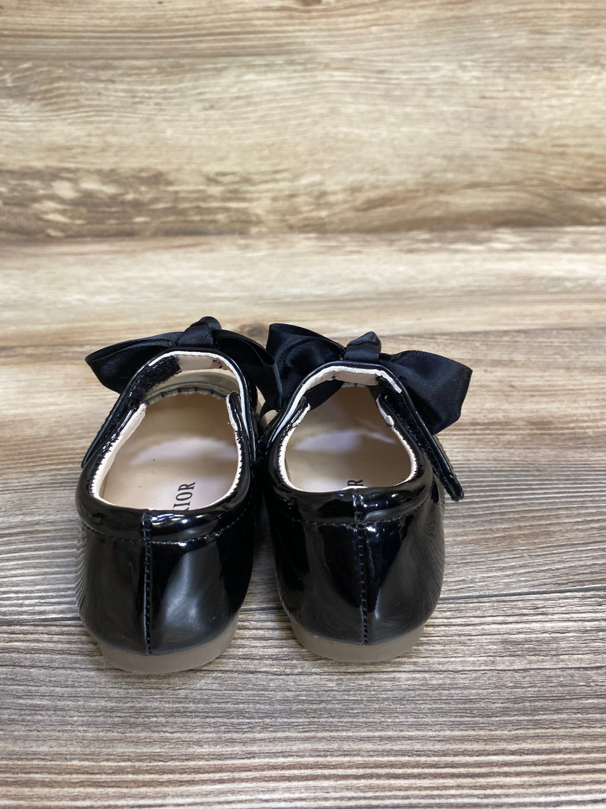 Meckior Mary Jane Bowknot Flats, Black sz 6c