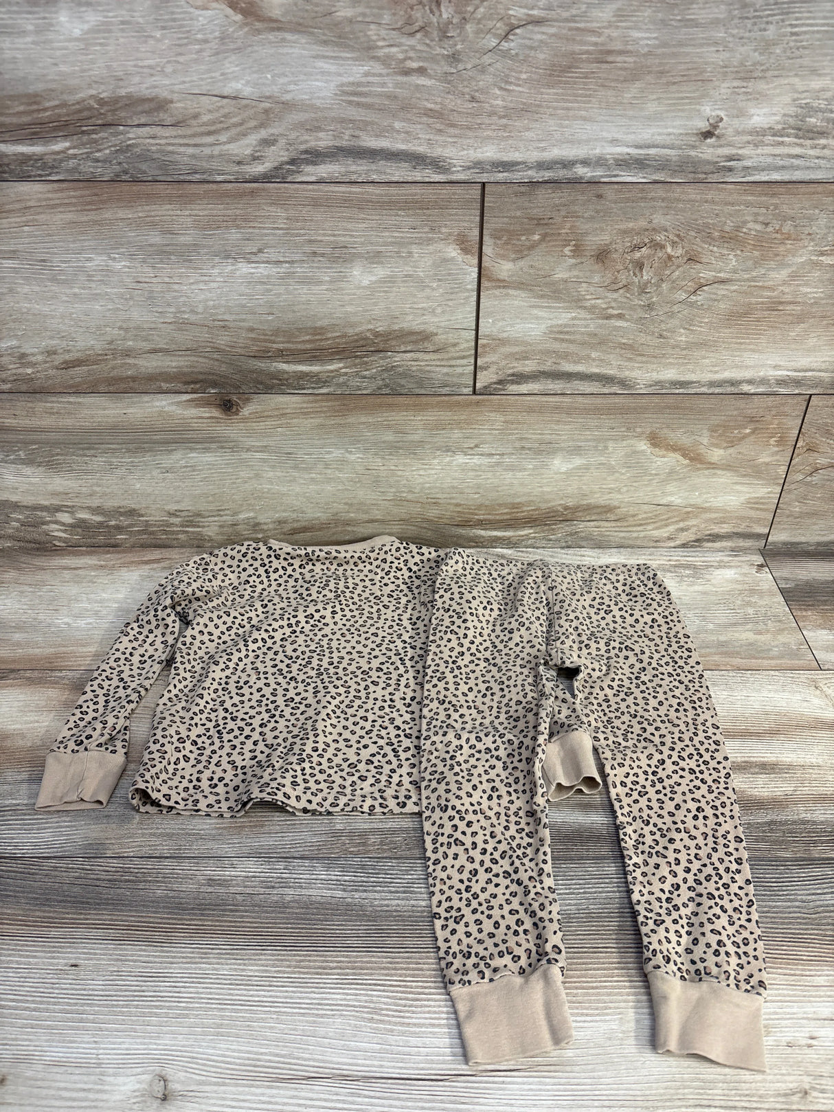 Carter's 2pc Leopard Print Shirt & Pants Pajama Set Brown sz 3T