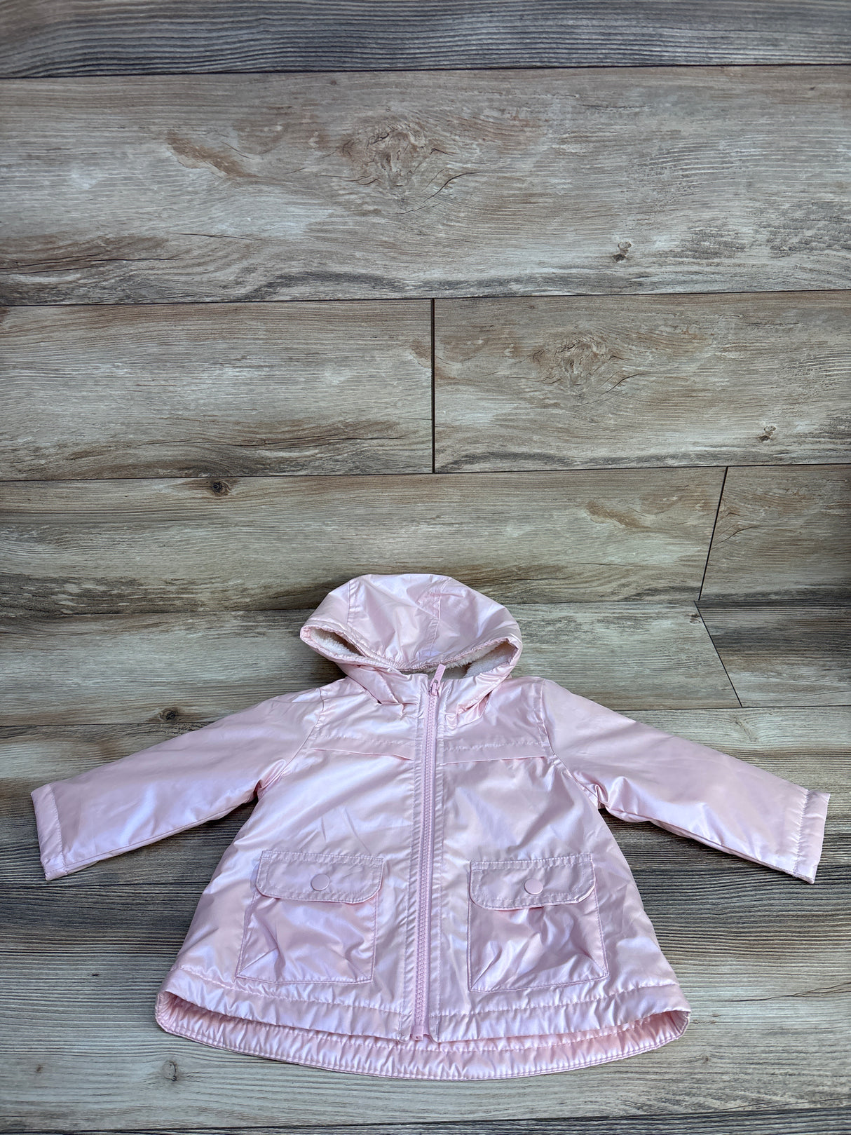 Carter's Full-Zip Metallic Jacket Pink sz 18m