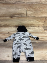 Wonder Nation Hooded Bat Coverall Grey sz 0-3m