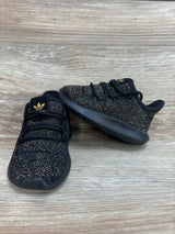 Adidas Tubular Shadow Black Gold Glitter sz 4c