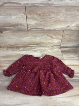 Young Land Sequence Peplum Top Burgundy sz 18m