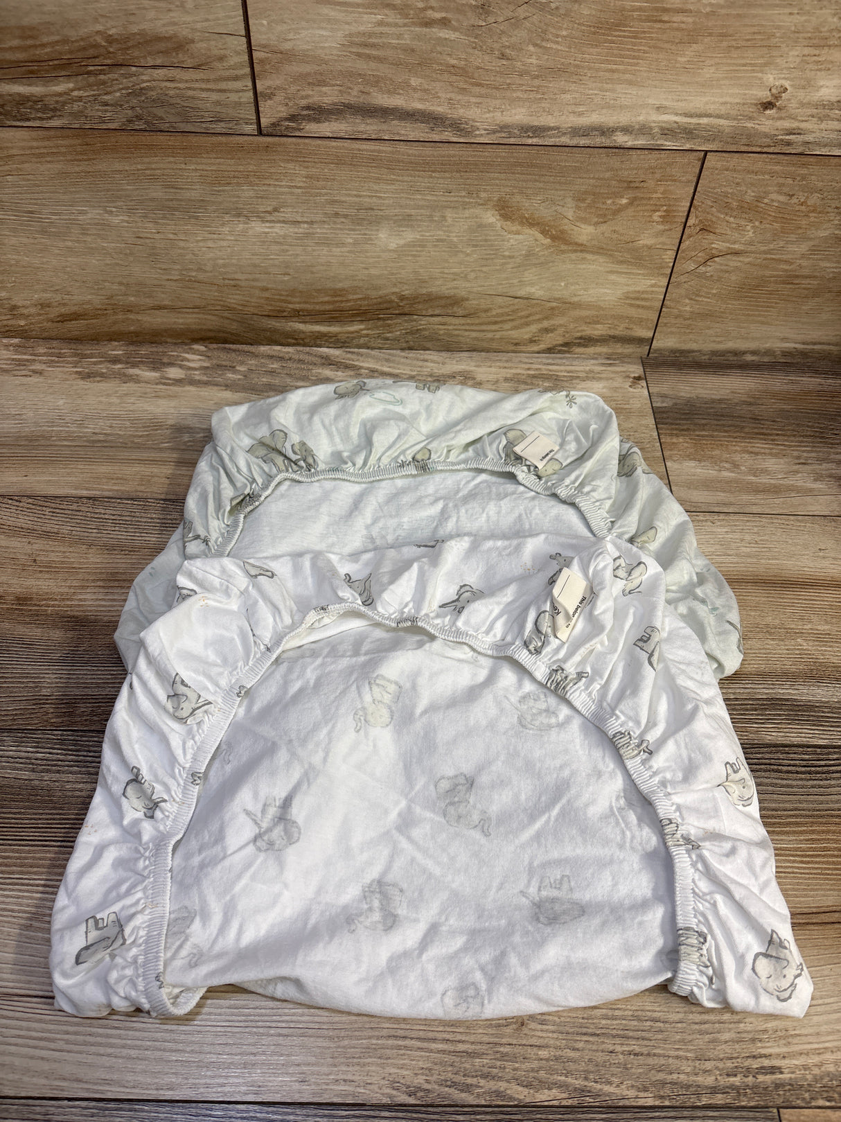 KeaBabies Soothe Fitted Bassinet Sheets 2pk Elephant Print 33" x 17"