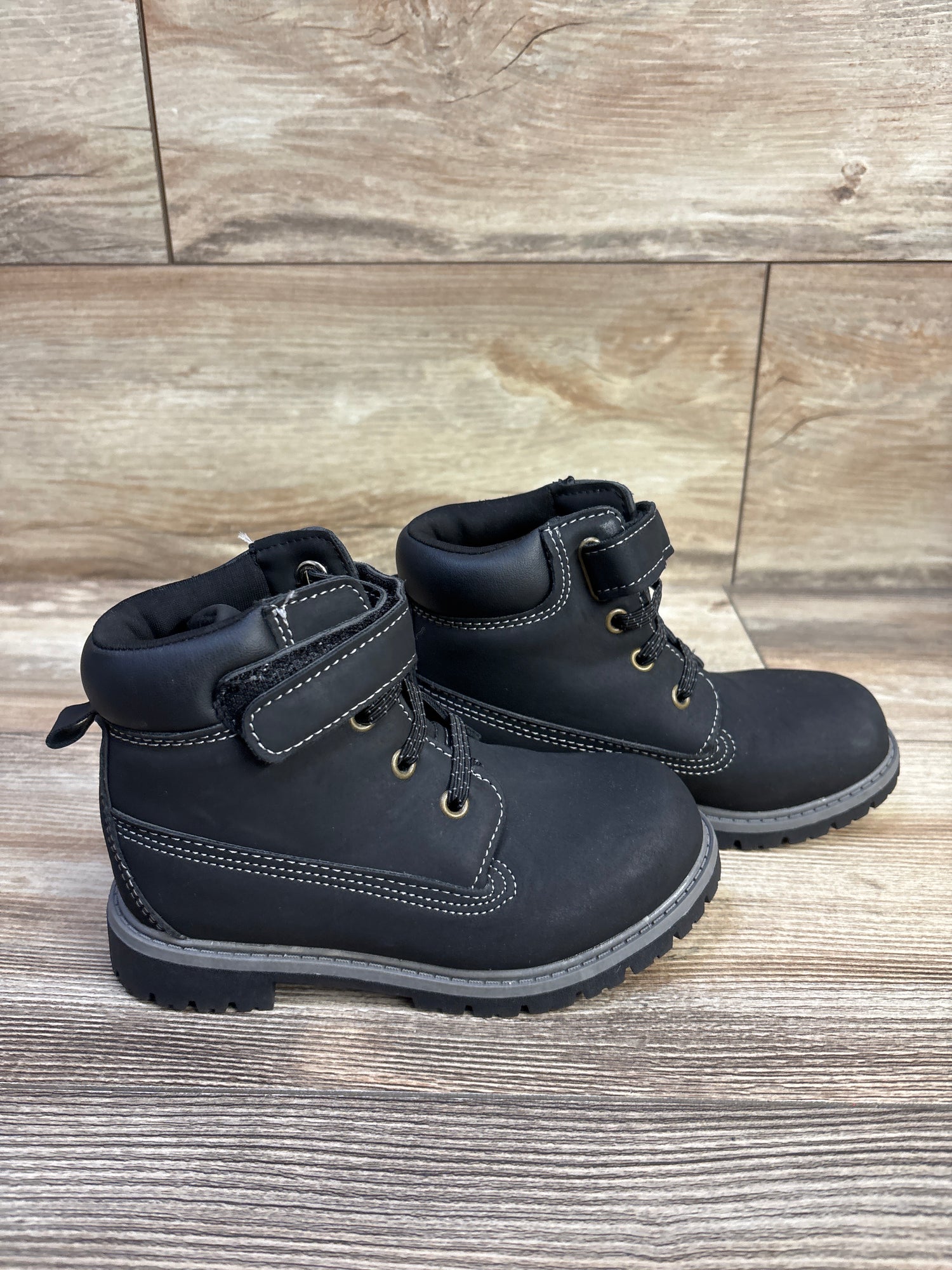 Wonder Nation Tucker Boots Black sz 10c