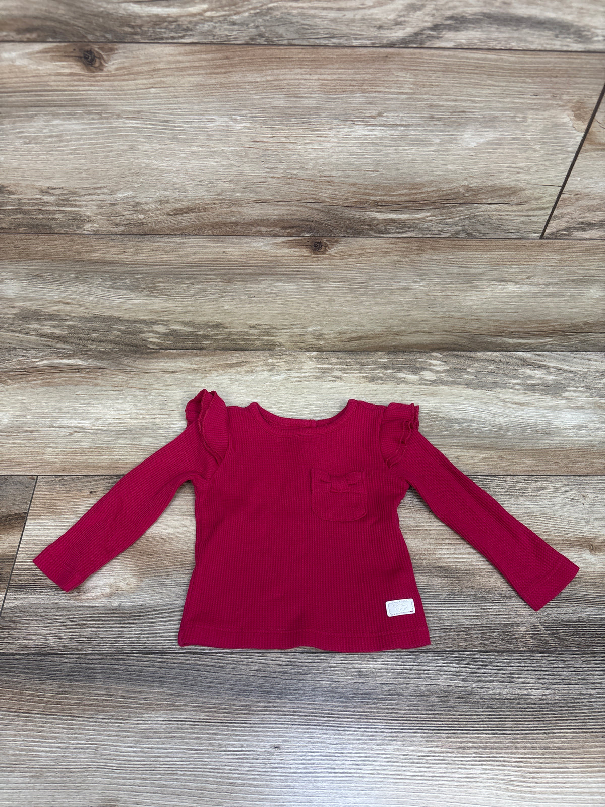 Koala Kids Waffle Knit Shirt Hot Pink sz 9m