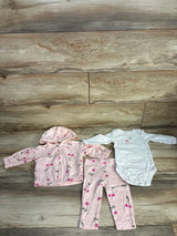 Just One You 3pc Cherry Set Pink sz 6m