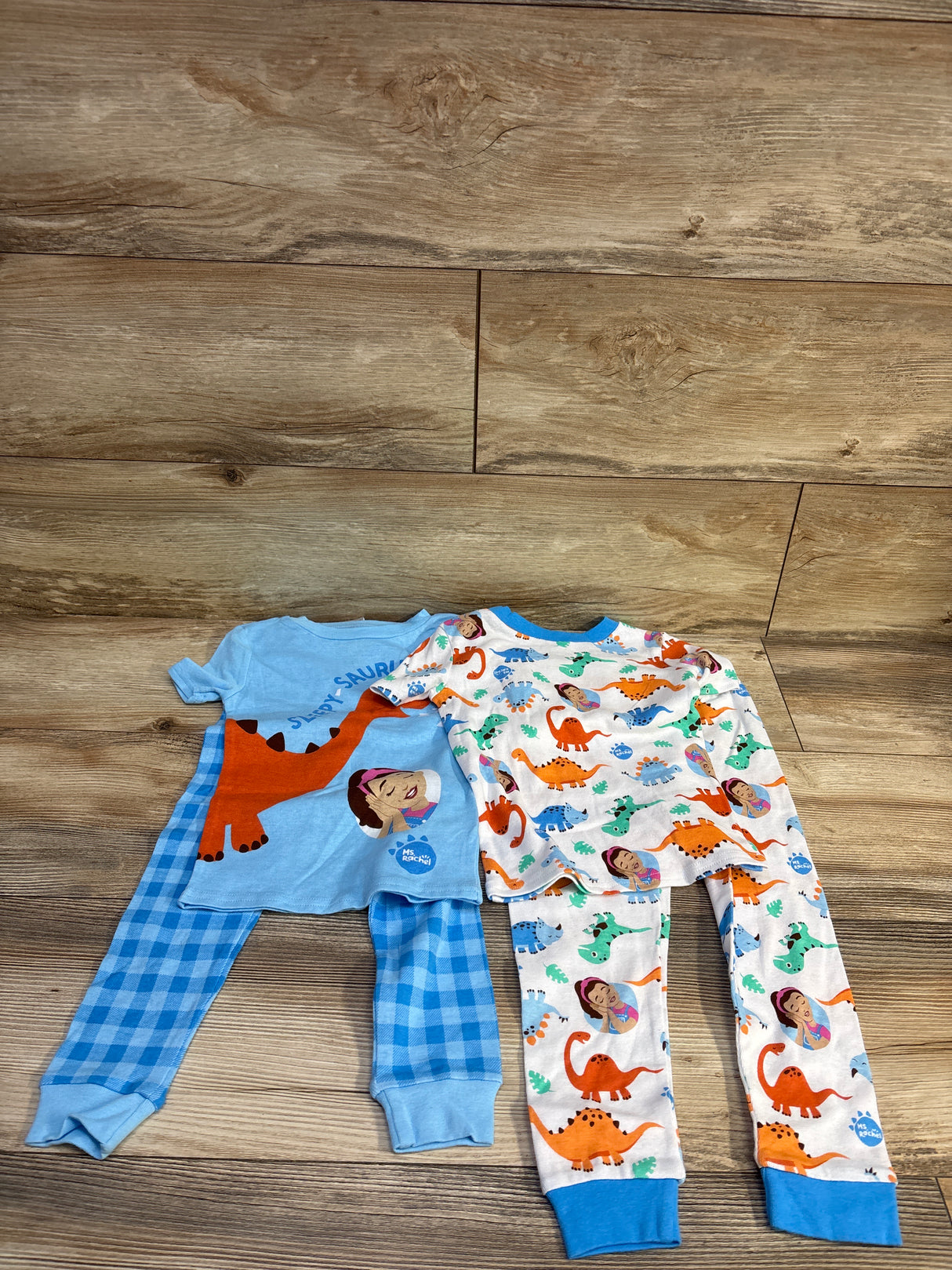 NEW Ms Rachel 4Pc Snug Fit Pajama Set Blue sz 4T