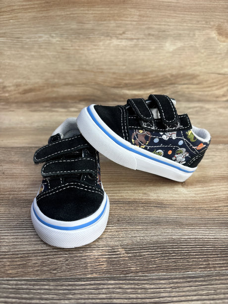 Vans Old Skool V Glow Cosmic Zoo Black sz 4c - Me n Mommy To Be