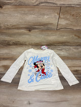 NEW Disney Junior Merry & Cute Long Sleeve Shirt Ivory sz 3T