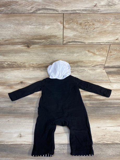 Jack Skellington Hooded Coverall Black sz 3-6m - Me n Mommy To Be