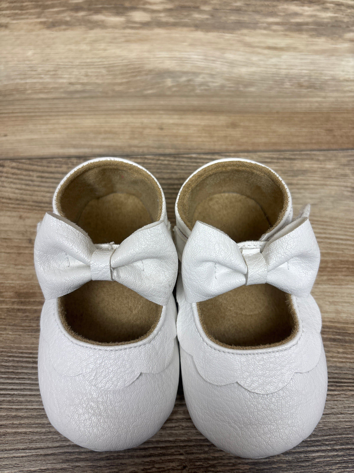 myppgg Soft Sole Bow Flats White sz 3c