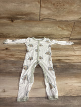 Kyte Baby Bamboo Footless Snap Sleeper White sz 12-18m