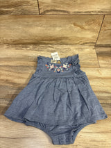 NEW First Impressions Embroidered Sunsuit Blue sz 18m - Me n Mommy To Be