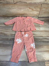 Carter's 2pc Button Top & Bottoms Set Pink sz 6m