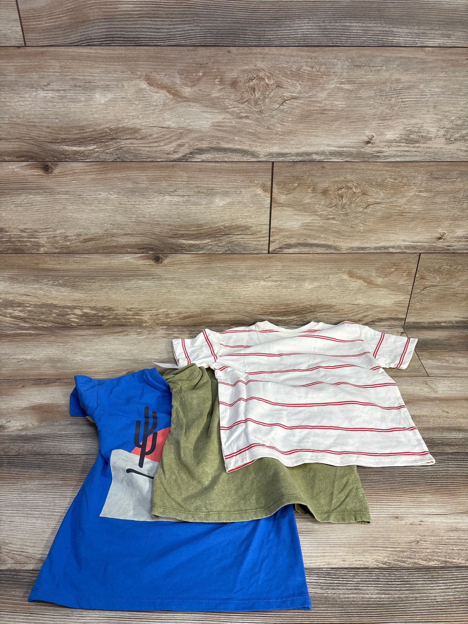 NEW Grayson Mini 3pk Short Sleeve Shirts Blue/Green sz 5T