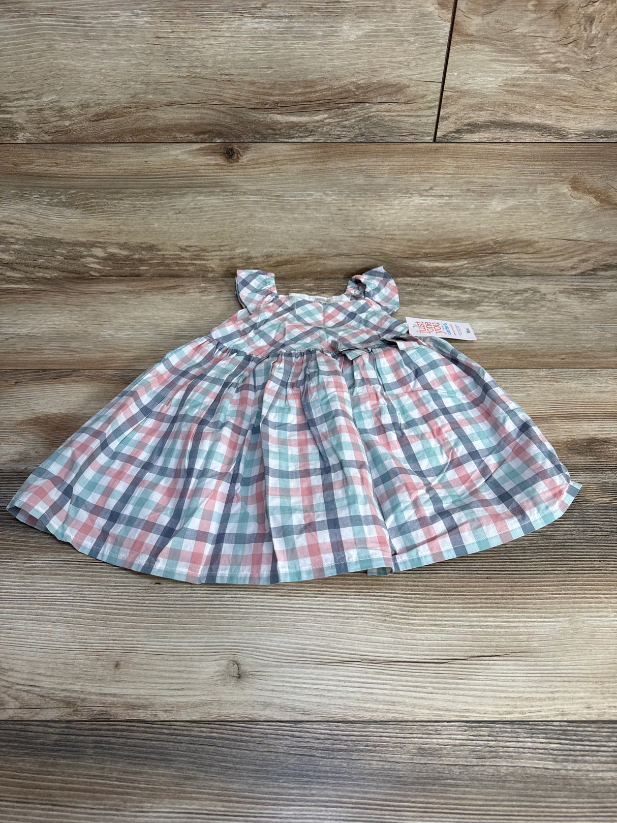 NEW Just One You 2pc Plaid Dress & Bloomers White sz 18m