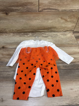 NEW Child Of Mine 2pc So Cute, It's Spooky Bodysuit & Skeggings Set White sz 3-6m