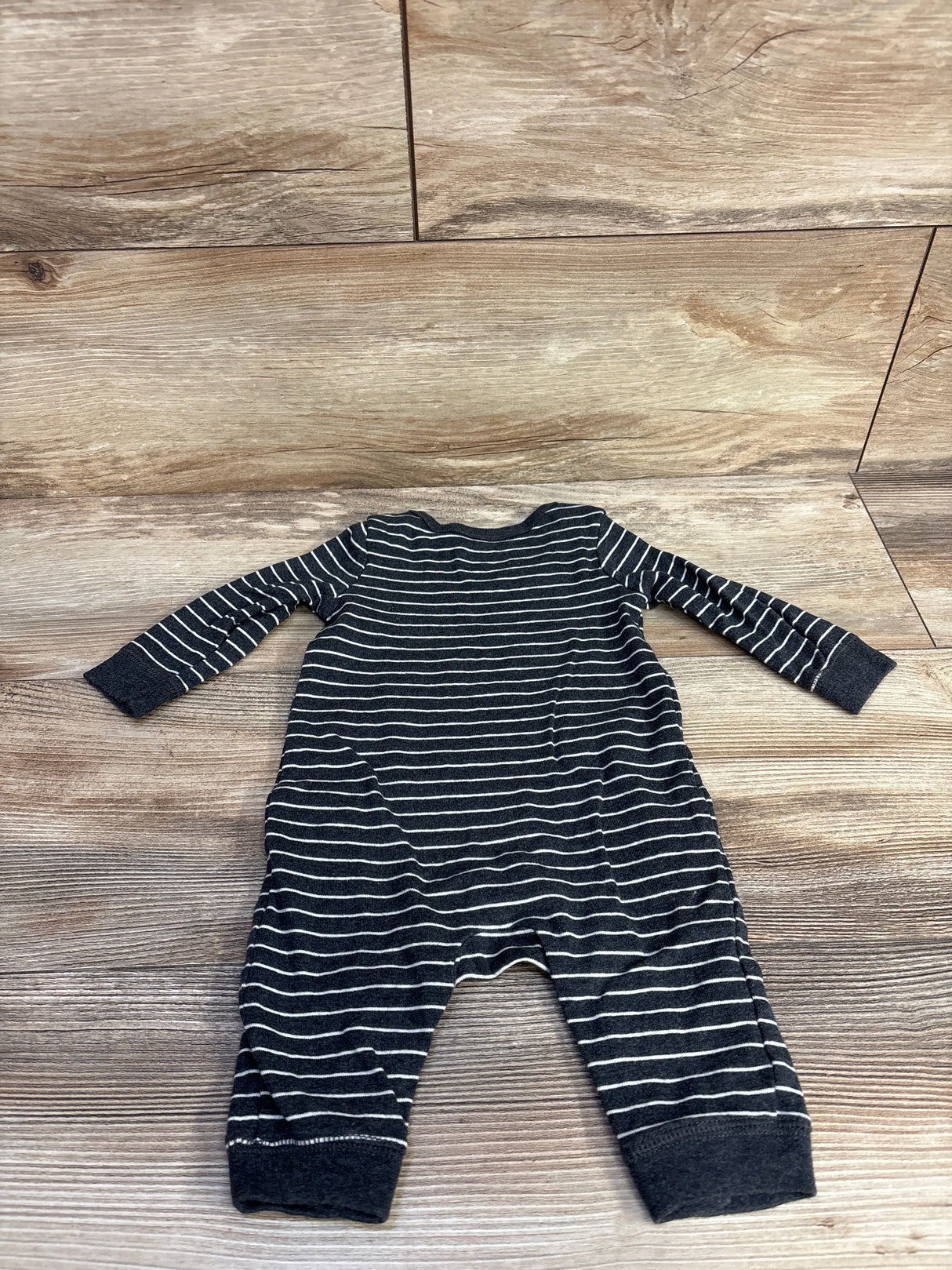 Little Navy Striped Coverall Grey sz 0-3m