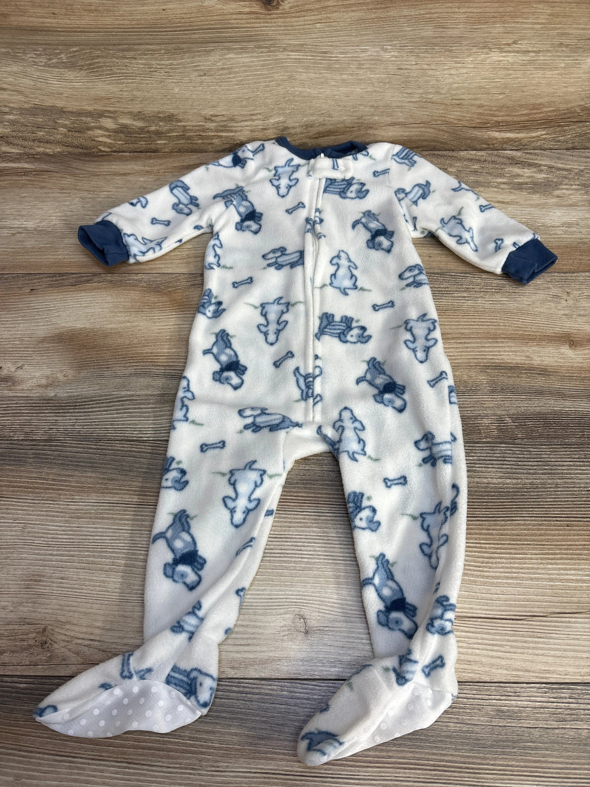 Chick Pea Dog Print Blanket Sleeper White sz 12m - Me n Mommy To Be