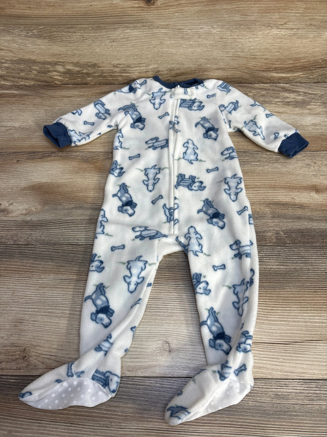 Chick Pea Dog Print Blanket Sleeper White sz 12m - Me n Mommy To Be