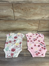 Member's Mark 2pk Bodysuits Pink sz 3m