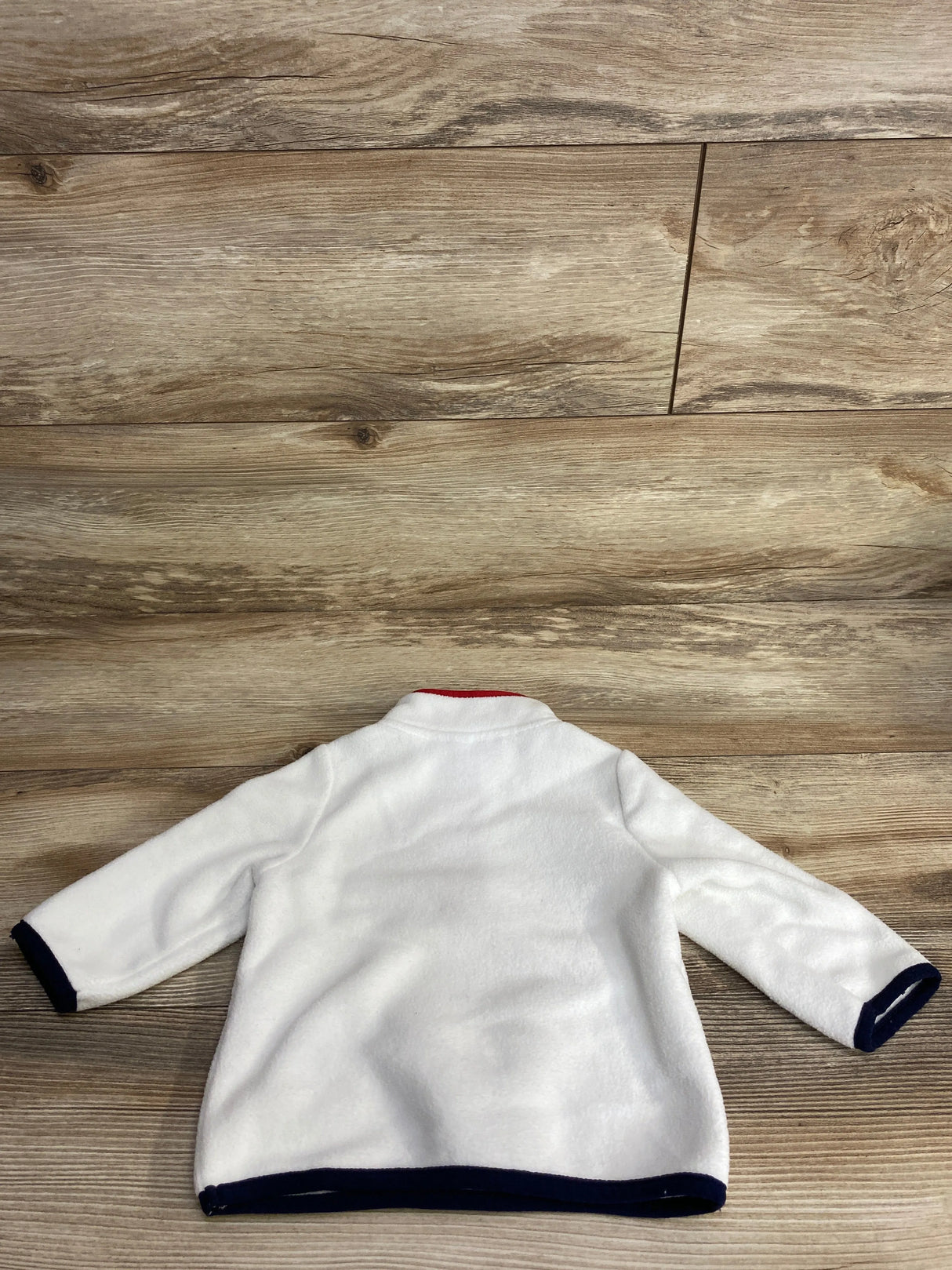 Tommy Hilfiger 1/4 Fleece Pull Over Jacket White sz 3-6m