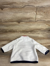 Tommy Hilfiger 1/4 Fleece Pull Over Jacket White sz 3-6m