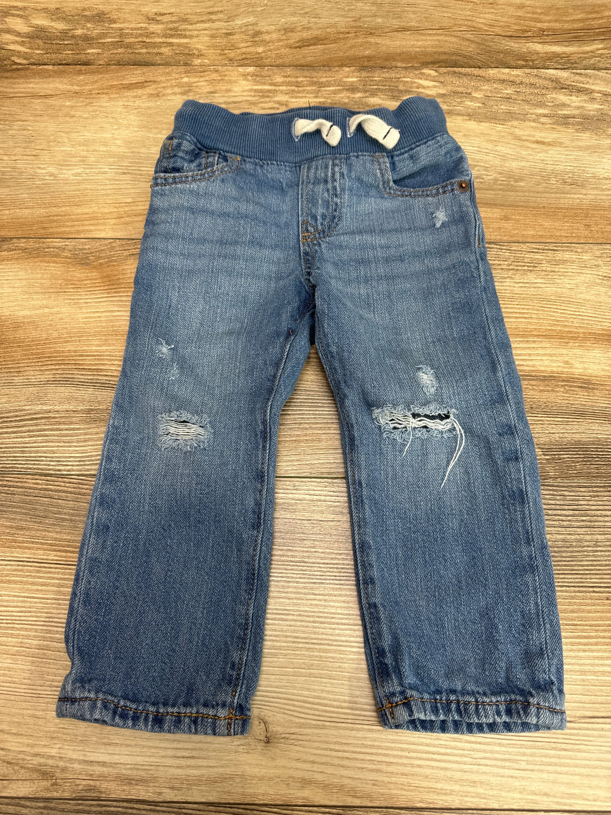 Baby Gap Drawstring Slim Jeans Blue sz 2T