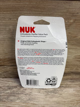 NEW NUK 3pk Orthodontic Pacifiers, Glow-in-the-Dark 18-36m