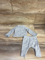 Just One You 2pc Kimono Shirt & Pants Set Grey sz Newborn