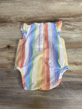 Monica + Andy Striped Romper White sz 0-3m