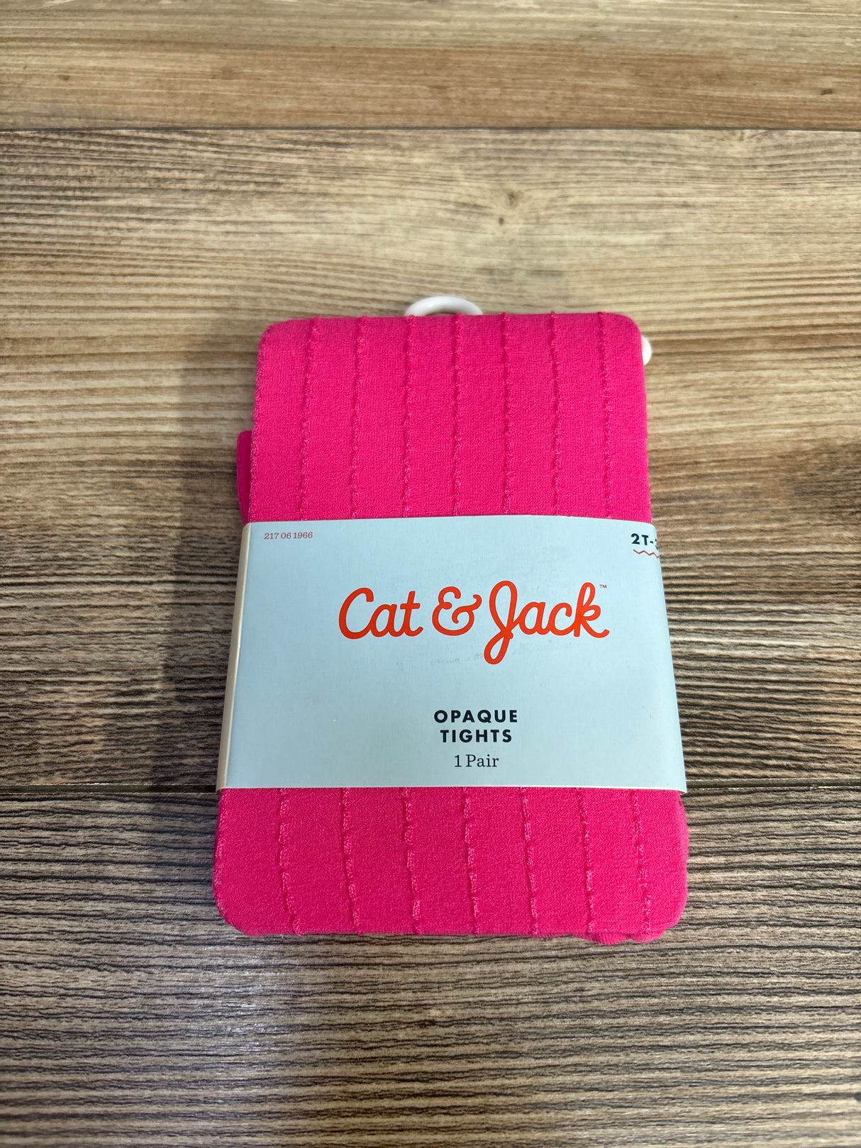 NEW Cat & Jack Opaque Tights 1Pr. Pink sz 2T-3T