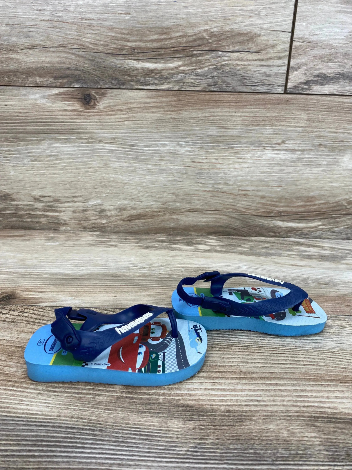 Havaianas x Disney Pixar Cars Flip Flops Blue sz 6c