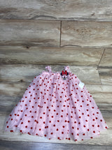 NEW Disney Junior Minnie Mouse Heart Print Tulle Dress Pink sz 3T
