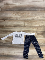 Carter's 2pc Boo Its Time For Bed Pajama Set White sz 4T