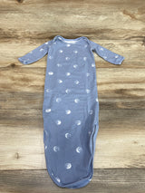 Aden + Anais Moon Print Knot Gown Blue sz Newborn