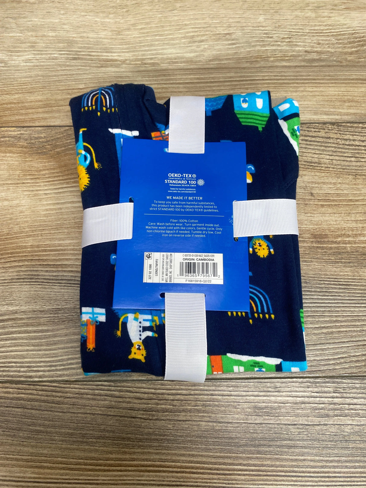 NEW Wondershop Hanukkah Sleeper Lions Navy sz 3-6m