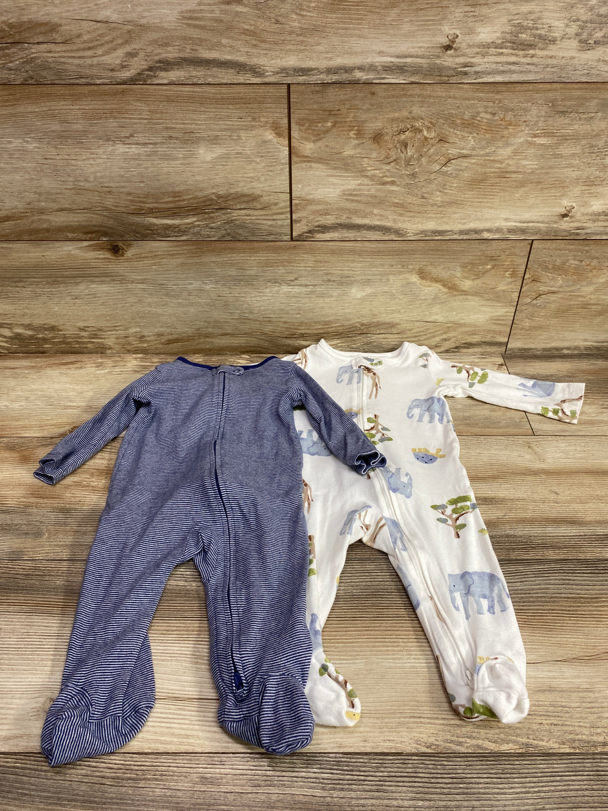 Child Of Mine 2pk Sleepers White/Navy sz 6-9m