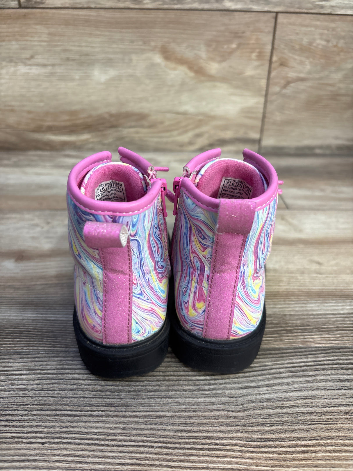 Sketchers Gravlen Color Whirl Boots Pink sz 7c